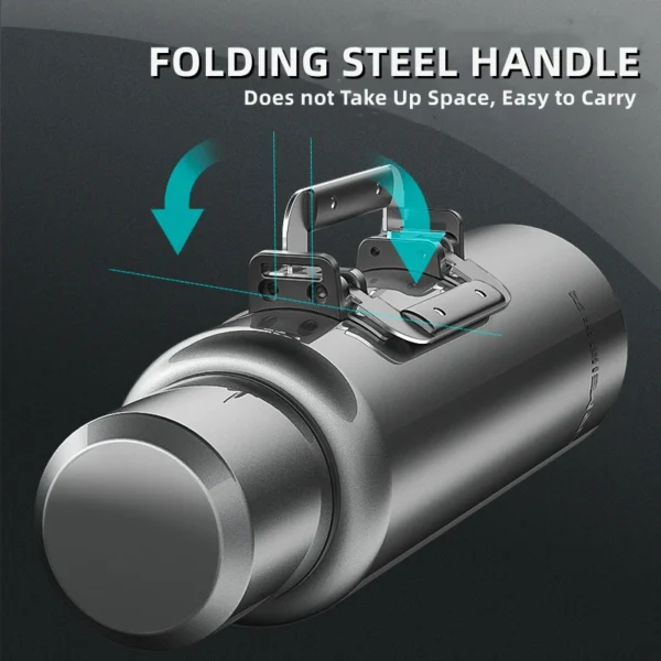 NRMEI Stainless Steel Water Bottle with Handle